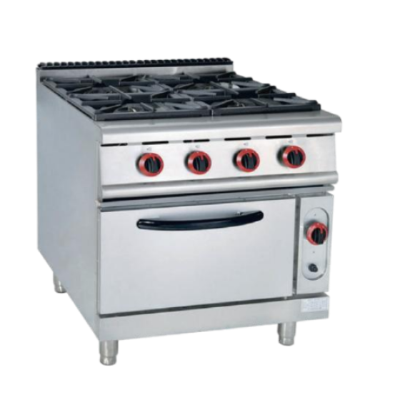 立式燃气四头煲仔炉连气焗炉