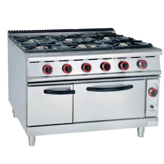 立式燃气六头煲仔炉连气焗炉