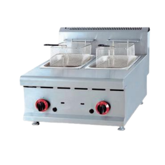 GH-585 8-liter x2 canned gas deep fryer