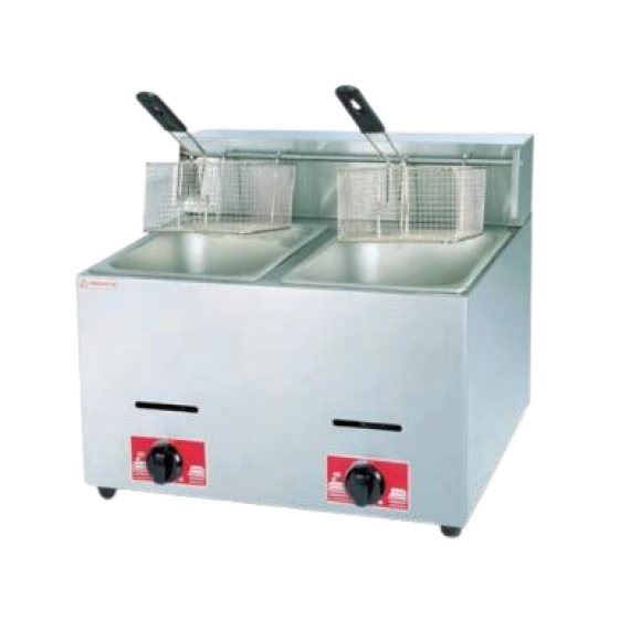 GF-72 Economy 6+6 Liter Gas Deep Fryer