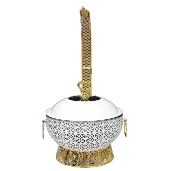 001W 不锈钢豪华花边酒精炉