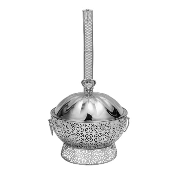 001S 不锈钢豪华花边酒精炉