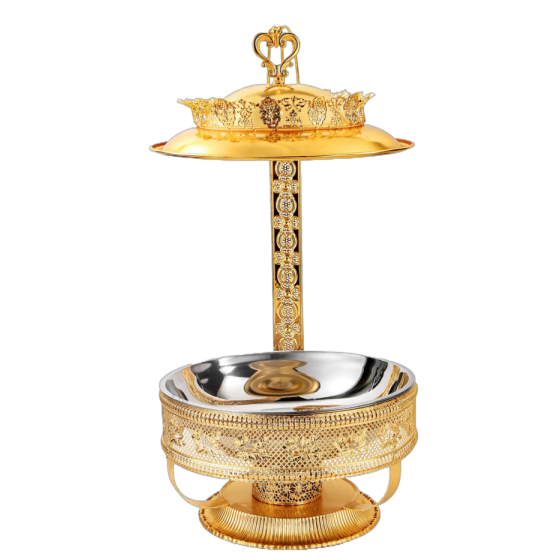 005 不锈钢豪华花边酒精炉