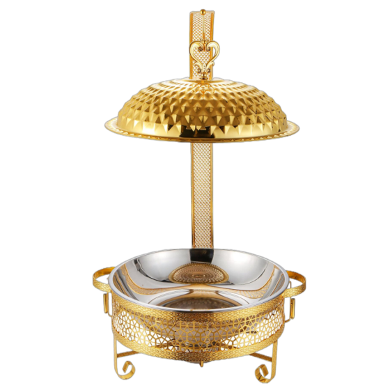 004 不锈钢豪华花边酒精炉