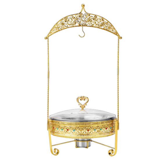 007 不锈钢豪华花边酒精炉