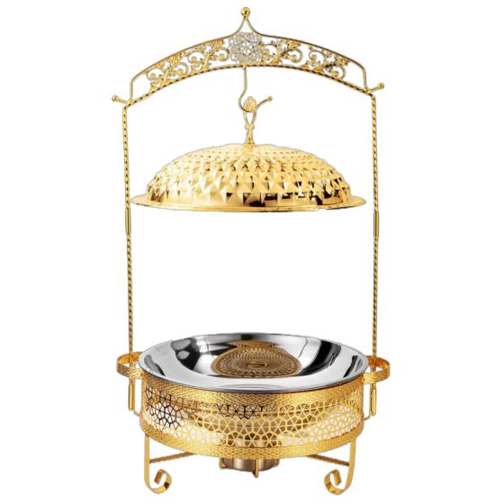 009 不锈钢豪华花边酒精炉