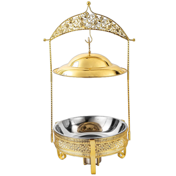 008 不锈钢豪华花边酒精炉