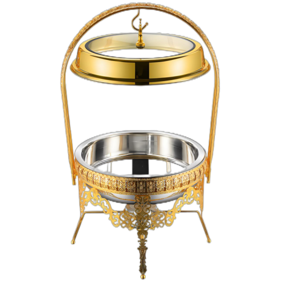 012 不锈钢豪华花边酒精炉