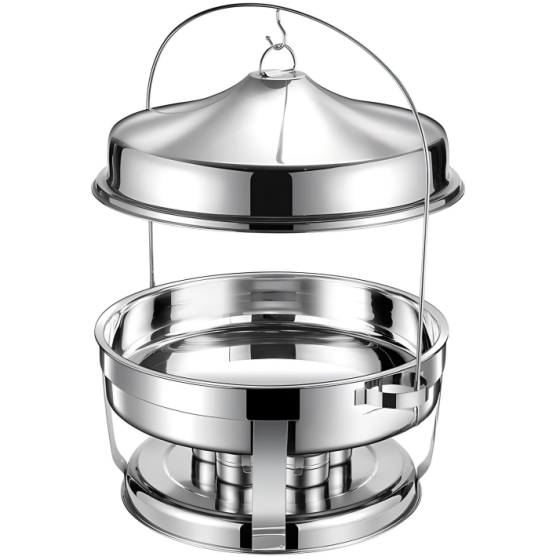 014S 不锈钢豪华花边酒精炉