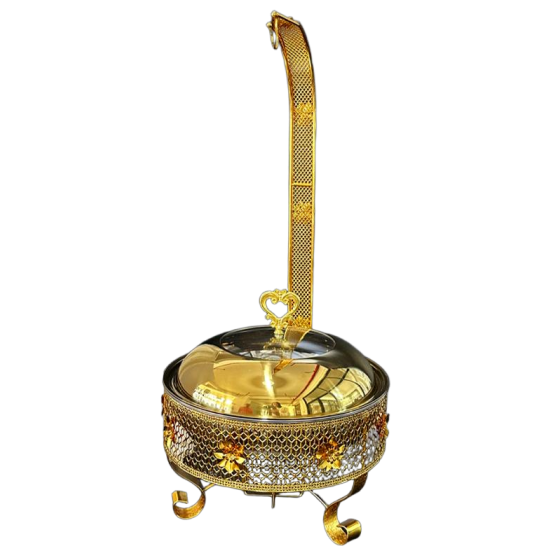 017 Stainless steel luxury lace alcohol stove