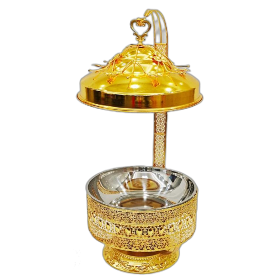 021 Stainless steel luxury lace alcohol stove