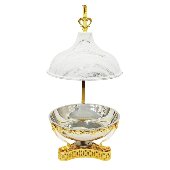 027W stainless steel luxury lace alcohol stove